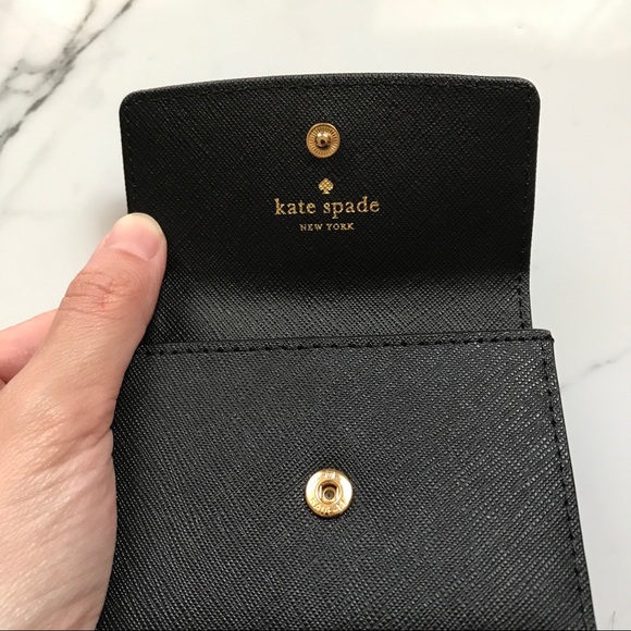 NEW kate spade laurel way large holly wallet black - Picture 3 of 7